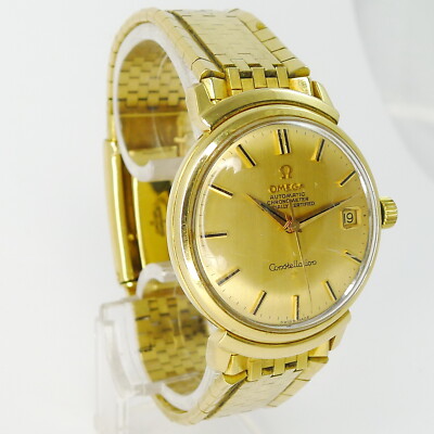 Omega ''Grand Luxe'' Constellation 18ct Gold ca. 1966 sehr seltenes Gold-Armband