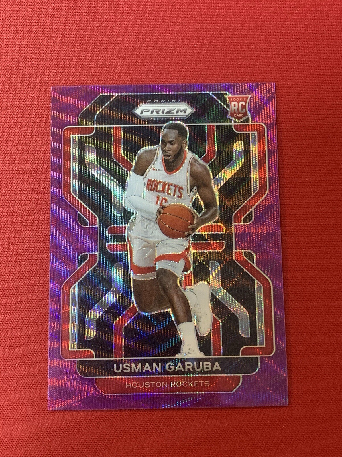 2021-22 Panini Prizm - Purple Wave Prizm #321 Usman Garuba (RC)