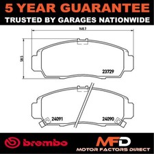 Brake Pads Set Front Brembo Fits Honda Civic 2000-2016 FR-V 2005-