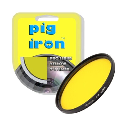 Pig Iron 77mm Yellow Y-2 Pro Filter Contrast Booster Kamera Objektiv Circular BW(UK)