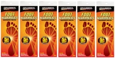 (6) pair Grabber Mycoal Small Medium Foot Warmer Insoles FWSMES