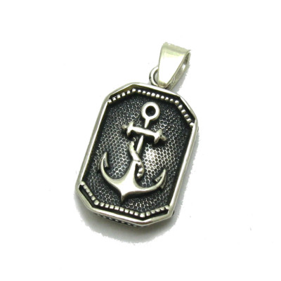 Stilvoller echter Sterling silber Anhänger solide 925 Anker Empress handgemacht