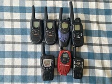 Lot of 7 Radio Handheld Walkie Talkie Transceivers Cobra Uniden Motorola