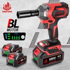 Clé à chocs Sans fil Sans balais 1200NM 1/2" Tournevis électrique avec Douille