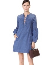 29. Ulla Johnson Denim Dress 4 Euc