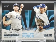 2023 Topps Series 1 McClanahan Baz One-Two Punch Black /299 Rays