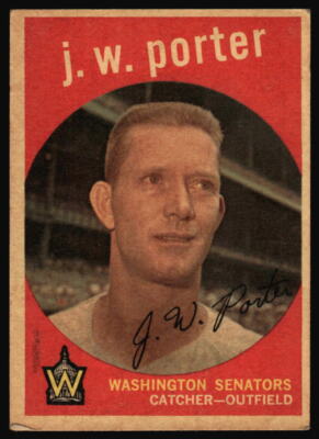 1959 Topps J.W. Porter #246 Washington Senators