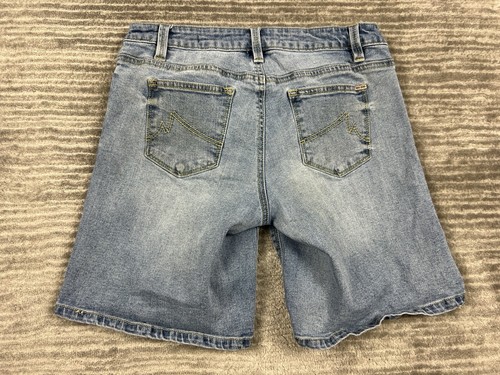 Pantalones Cortos Max Jean Para Mujer 8 Azul Denim Mezcla Algodón Exterior - Imagen 9 de 16
