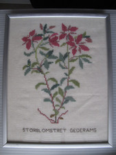 Haandarbejdets Fremme / Danish Handcraft Guild - Storblomstret Gederams