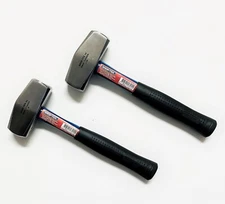Shop-Tek (Pack of 2) 3-Lbs Drilling Hammer with 11" Fiberglass Handle
