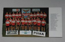Farbe Flandria Team Foto 1975 Belgien Radfahrer Radsport