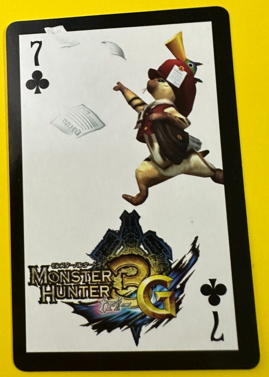 Monster Hunter 3G Clover 7 Capcom Summer Jam Playing Card From
