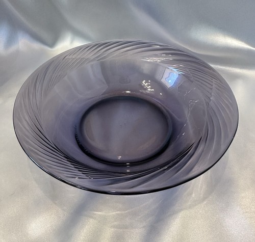 Pyrex Festiva Amethyst Glass Soup/Salad Bowl W/Swirl Rim 7.5" Set Of 3 - Picture 15 of 16