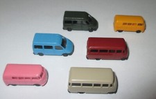 Rietze Kleinbusse Bully, Transit, L319  1:160 Spur N - 6 Stück Neu