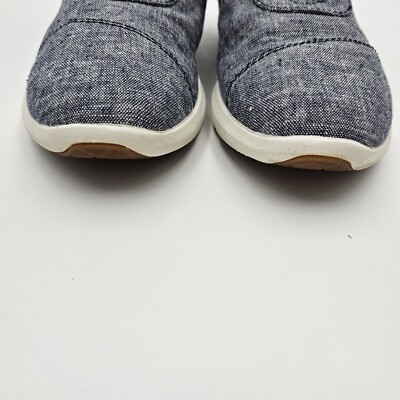 Toms Denim Sneakers Woman's 7 Blue Lace Up Oxfords Rubber