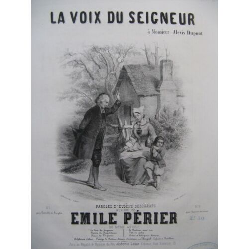 Perier Émile La Stimme Des Herr Gesang Piano ca1848 - Bild 1 von 4