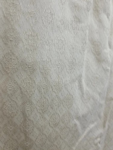 Guess Mens Size Medium Button Up Shirt Long Sleeve Beige Jacquard - Picture 8 of 11