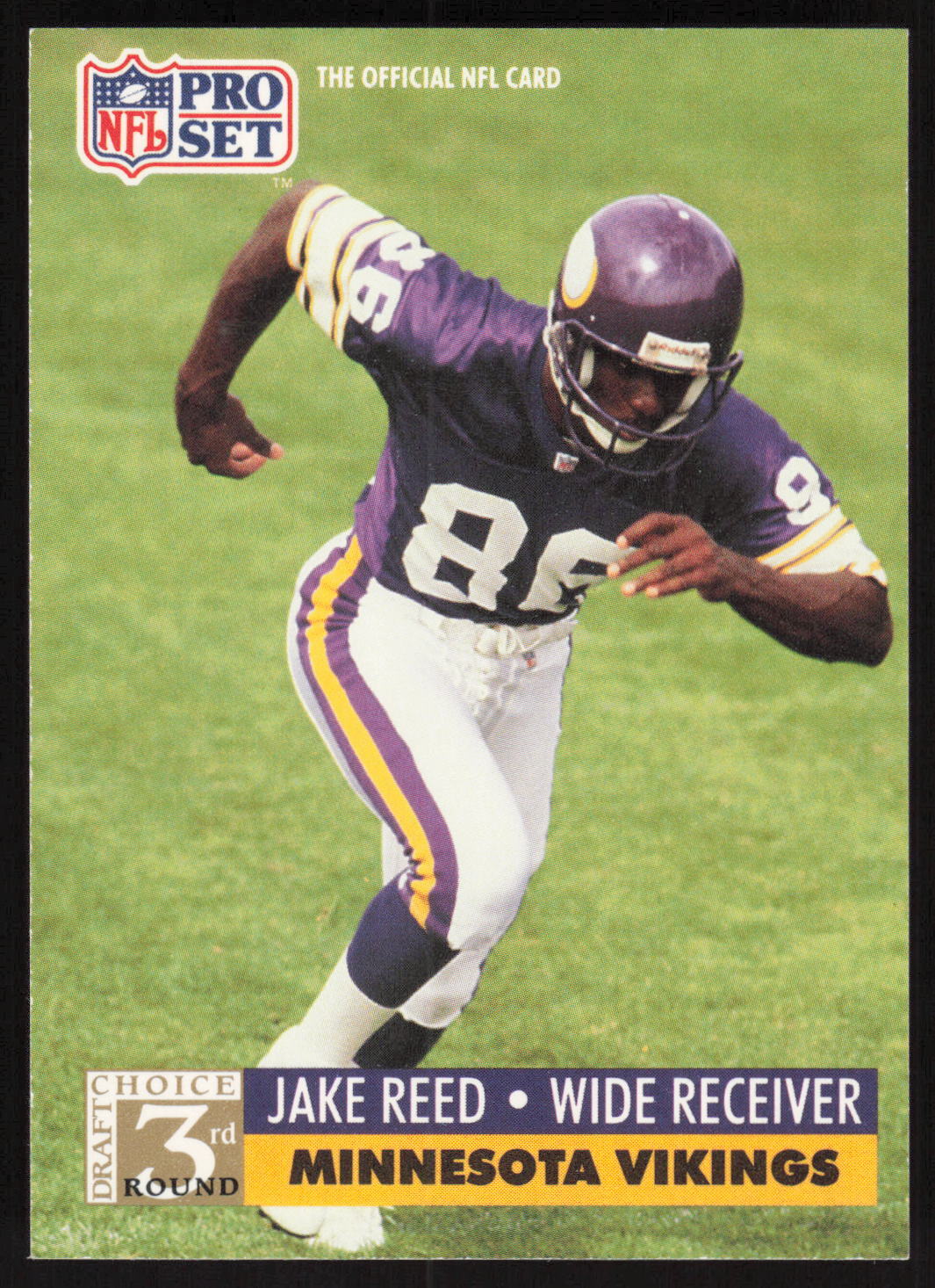 1991 Pro Set #797 Jake Reed