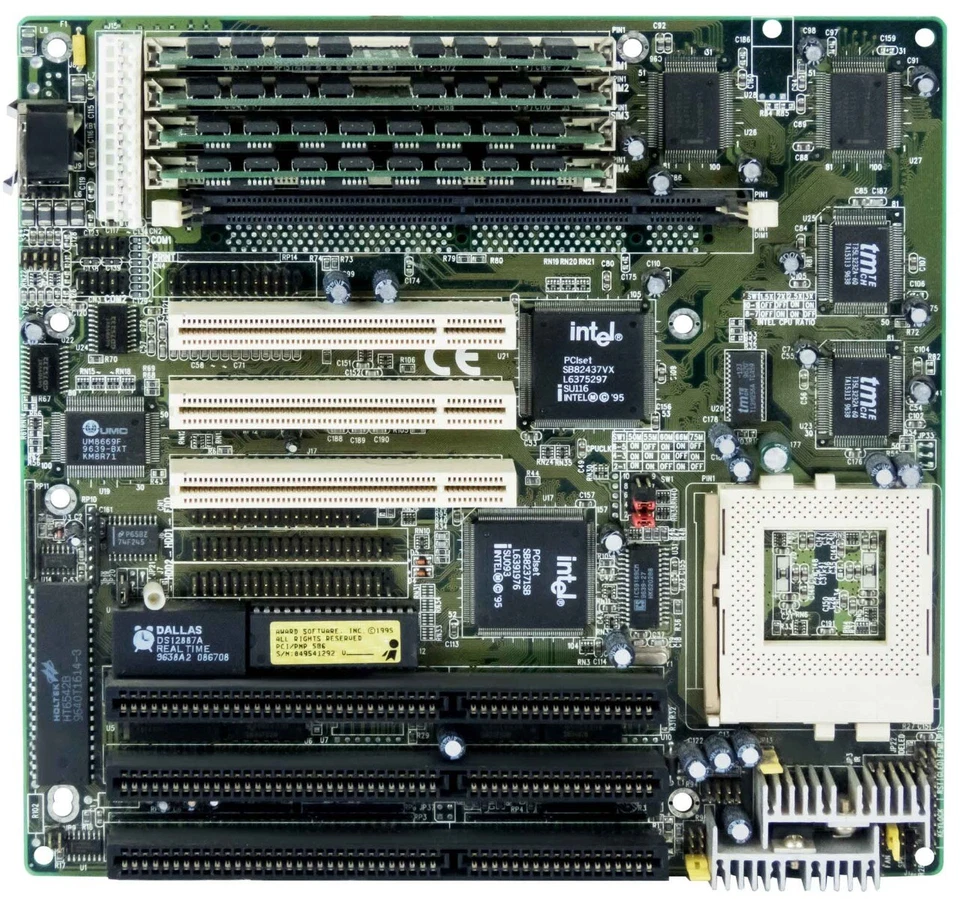 Shuttle HOT-555 Socket 7 4x Simm Sdram 4x Isa 3x PCI - Image 2 of 2