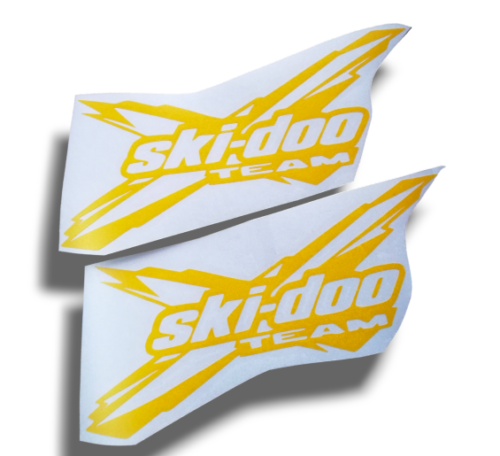 2x skidoo team  ,  stickers vinyl decal - Afbeelding 1 van 3