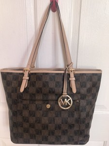michael kors checkered tote