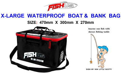 FISHUS BAKKAN X-LARGE EVA WATERPROOF BOAT BANK BAG LURE TACKLE
