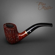 Mr. Brog HAND MADE WOODEN TOBACCO SMOKING PIPE 90 Steward Rustic Red BRIAR + BOX