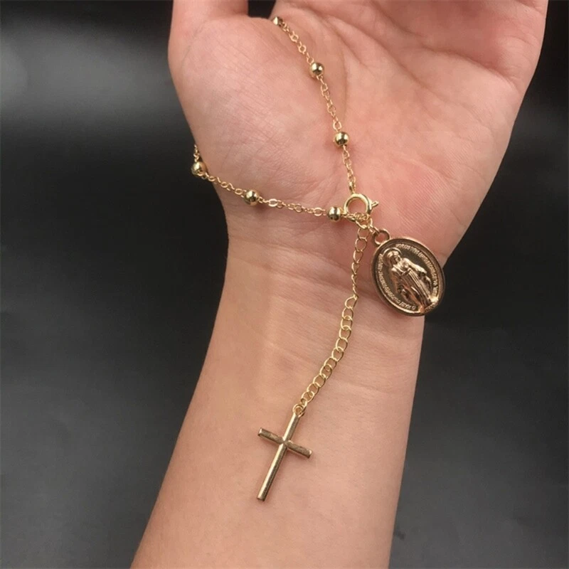 14K Yellow Gold Rosary Bracelet