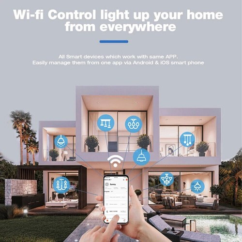 WiFi Switch Smart Home Touch RF Light Wall Panel For Alexa For Google 3/2/1 Gang - Picture 9 of 21