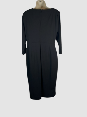 calvin klein black dress 3 4 sleeve Calvin Klein Women's Black 3/4-Sleeve Tulip Sheath Dress Size 8