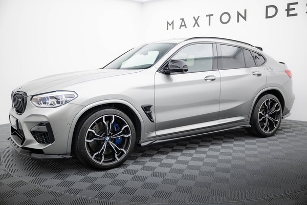 Seitenschweller Ansatz FüR Bmw X4 M F98 Schwarz Hochglanz Schweller-image