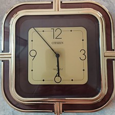 Vintage 70's: Belle horloge murale CITIZEN - Rétro Design Déco Cuisine   C86