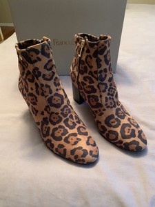 franco sarto animal print booties