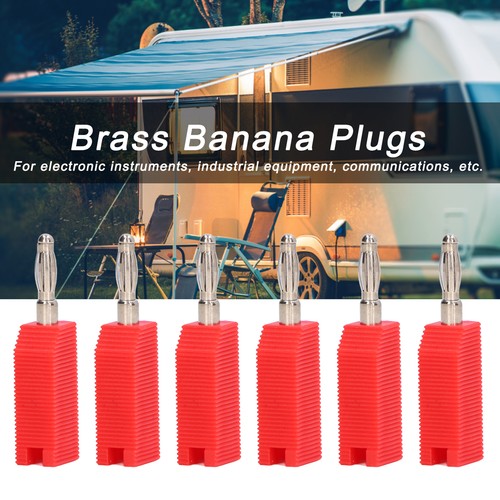 10PCS 4mm Banana Plug PE Brass No Soldering Connectors Electrical Testing - Picture 13 of 18