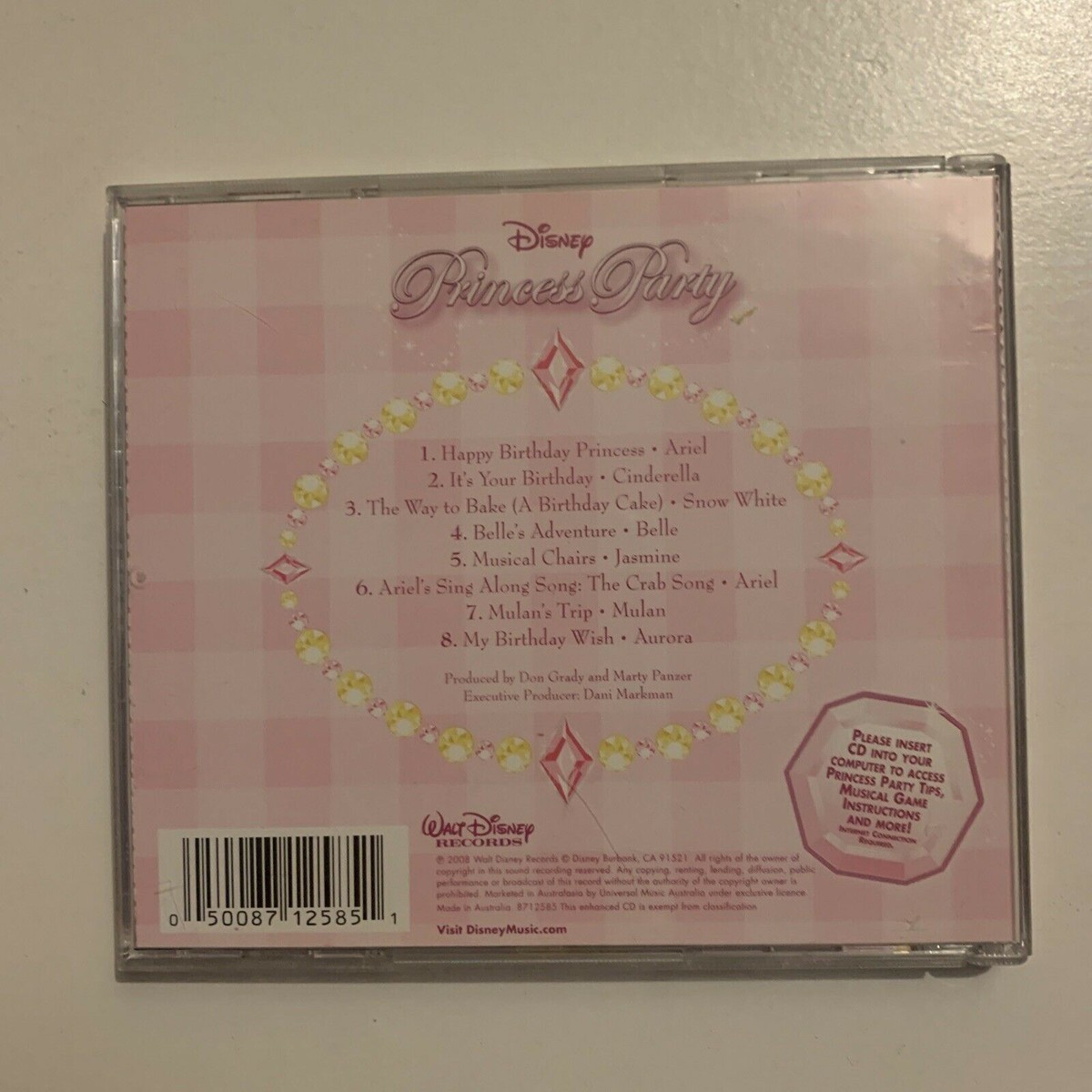 Disney Princess Party by Disney (CD, 2008, Walt Disney