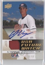 2009 Signature Stars USA Future Watch Jersey 5/50 AJ Vanegas Patch Auto 0f8