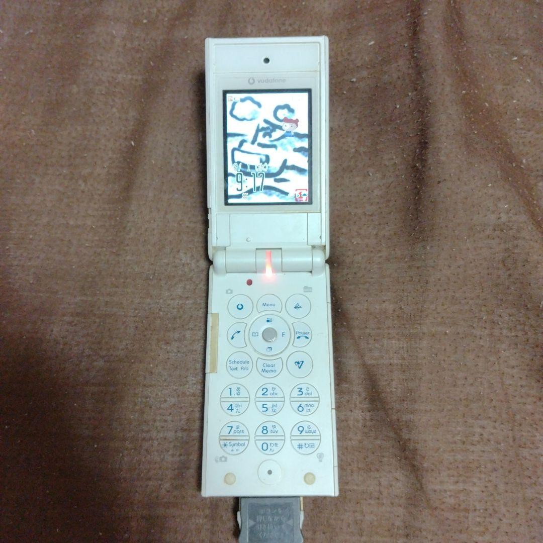 Vodafone nudio-V602T Toshiba Garakei Flip Phone White 2004 Model