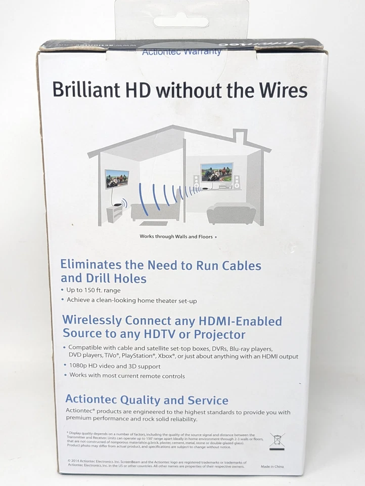 Actiontec Wireless HD Video Kit MyWireless TV2 SEALED NEW - Image 2 of 4