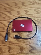 1 TB Seagate USB Portable External Hard Drive w/ USB-C Cable Red
