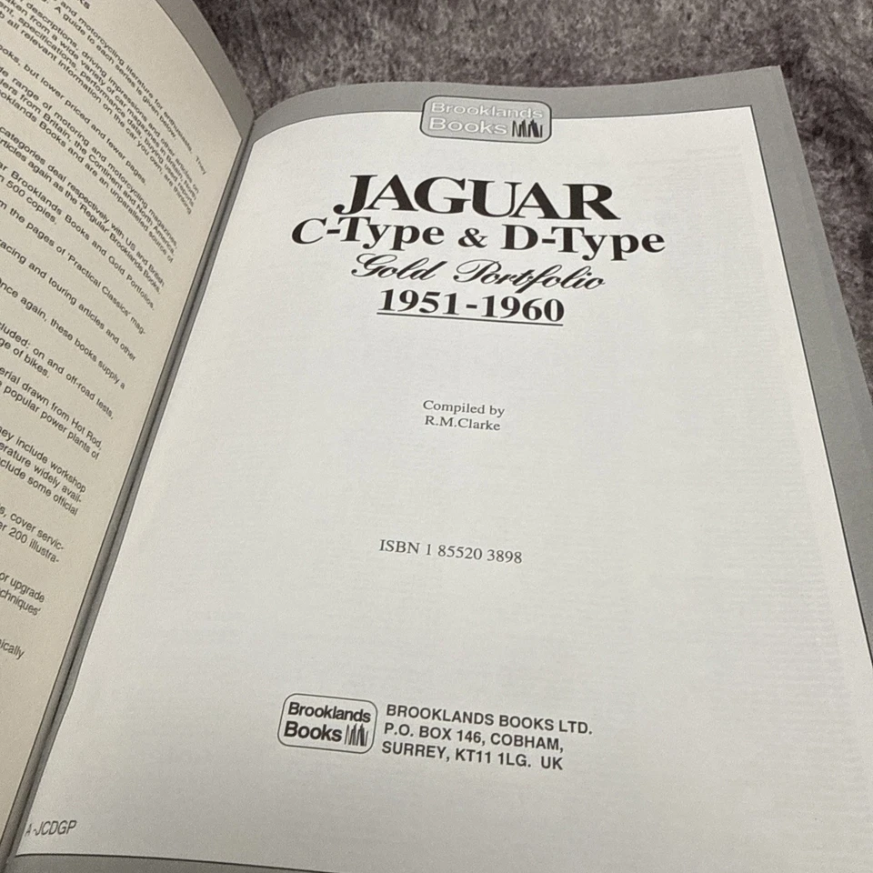 捷豹 C 型和 D 型 Brooklands 公路测试黄金组合 VGC XKSS HWM Lister — 第 4/4 张图片