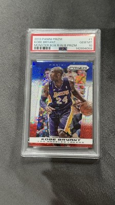 2013 Panini Prizm Kobe Bryant Monster Box R/W/B Prizm PSA 10 Gem Mint #1