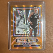 Panini 2025 Donruss WNBA Franchise Features A'ja Wilson #11 Orange Laser 74/399