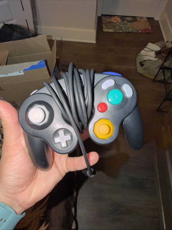 OEM Nintendo Gamecube Controller Black DOL-003 Tight Stick