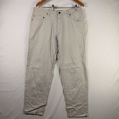 Levi's 511 Commuter Slim Fit Straight 100% Cotton Light White Chino Jeans 36x32