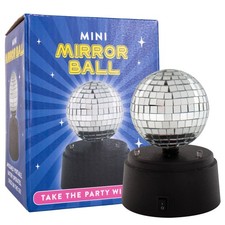 Mini Disco Mirror Ball LED Light 5" Party