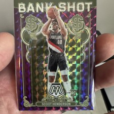 Panini Mosaic Bank Shot Prizm Scoot Henderson RC #9 /99 Trail Blazers
