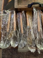 Marietta 9 Piece Gray Silicone Kitchen Utensil Set Wooden Handles Spoon Ladle