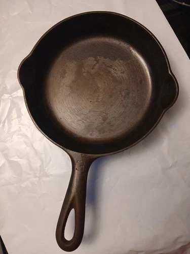 Vintage Restored Griswold Cast Iron Skillet No.3 709 C Early Handle Style