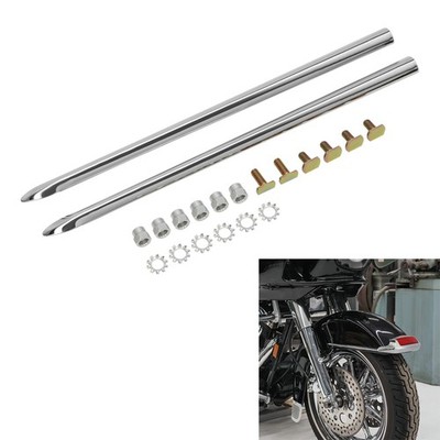Front Fender Spear Trim Fit For Harley Touring 1982-2013 Softail 1986-Up