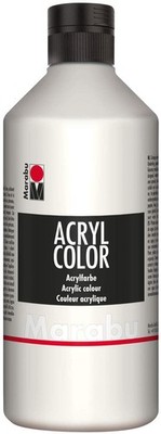 Marabu Acrylfarbe Acryl Color 500 ml weiß 070